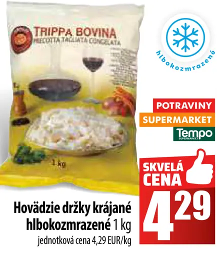 Trippa Bovina - hovädzie držky krájané