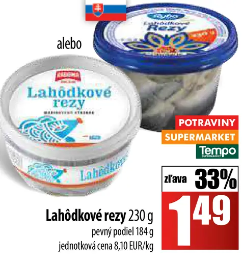 Lahôdkové rezy