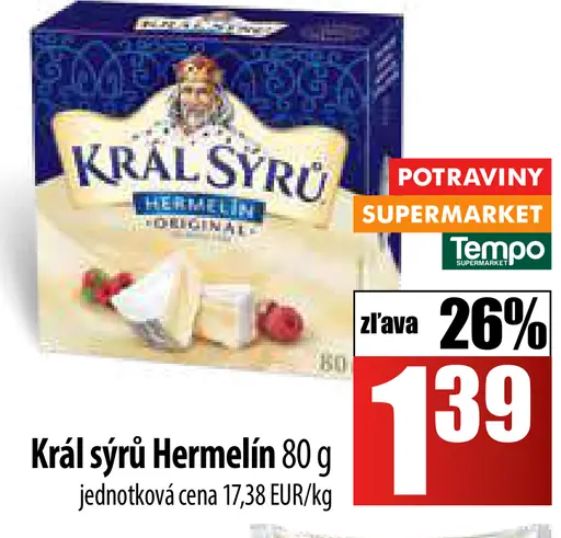 Kráľ sýru hermelín