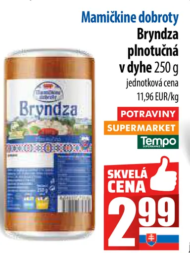 Bryndza plnotučná