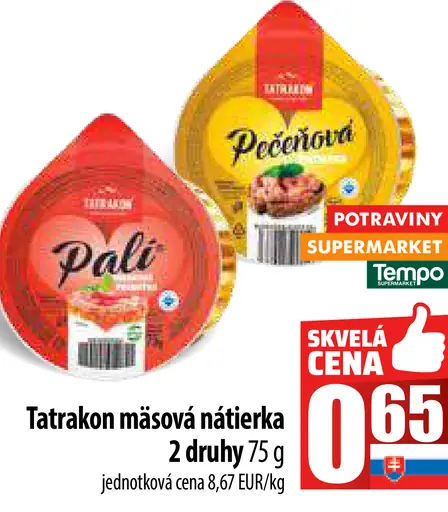 Tatakon mäsová nátierka