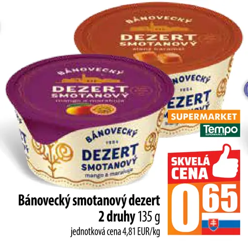 Bánovecký smotanový dezert