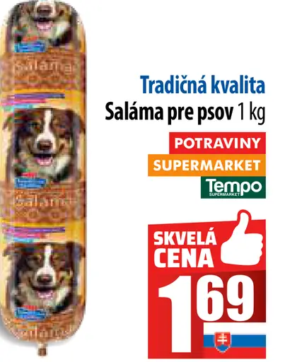 Tradičná kvalita saláma pre psov
