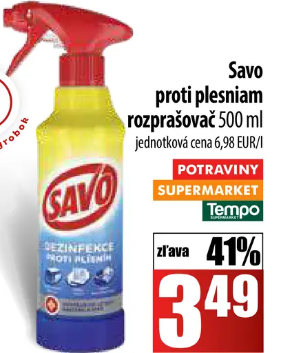 Savo proti plesniam rozprašovač