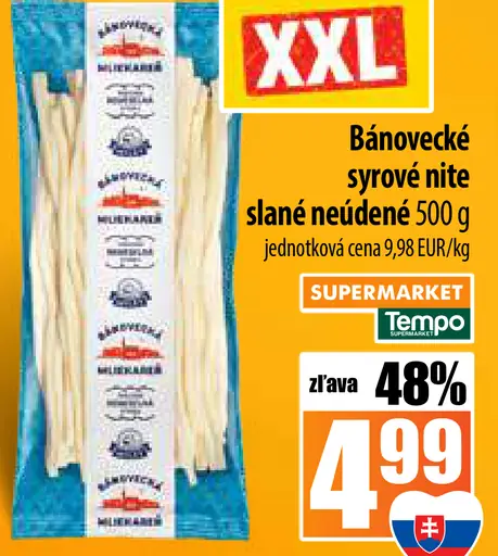 Bánovecké syrové slané neúdené nite