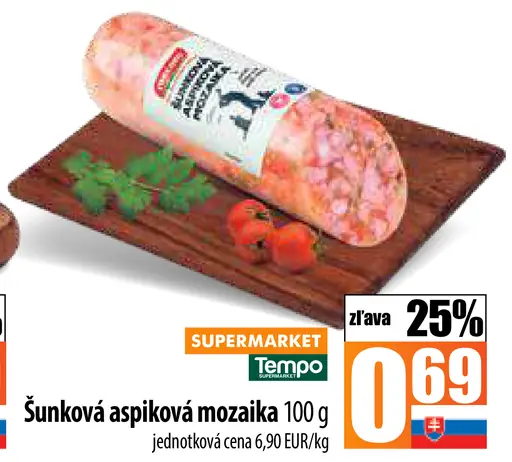 Šunková aspiková mozaika