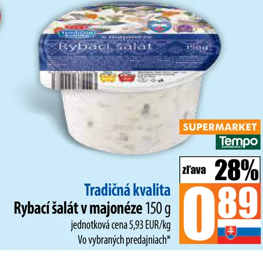 Máša tradičná kvalita rybací šalát v majonéze