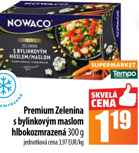 Nowaco Premium Zelenina s bylinkovým maslom hlbokozmrazená
