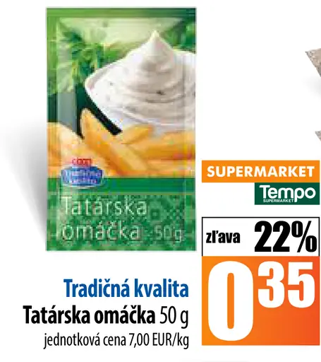 Tradičná kvalita Tatárska omáčka