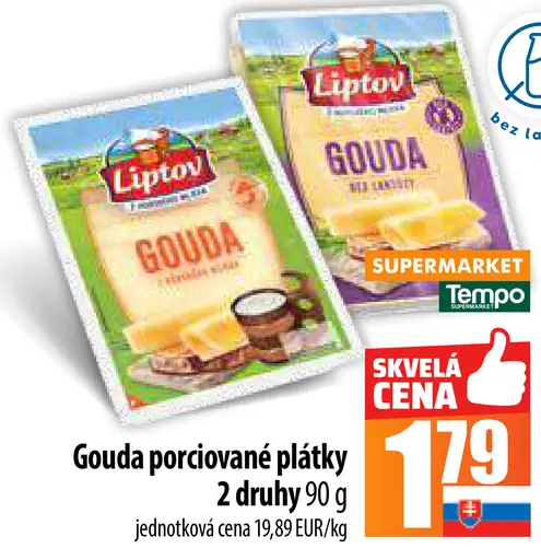 Liptov Gouda - porciované plátky