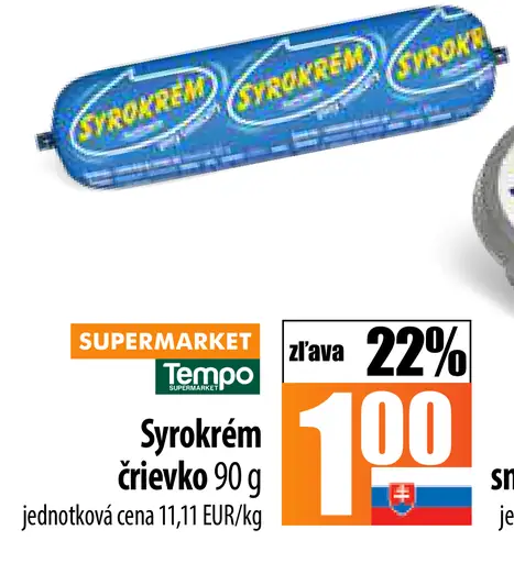 Syrokrem črievko