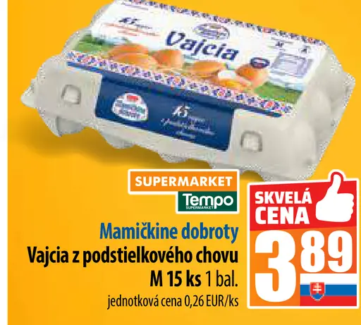 Aro Mámičkine dobroty Vajcia z podstielkového chovu