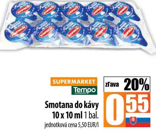 Rajo Smotana do kávy