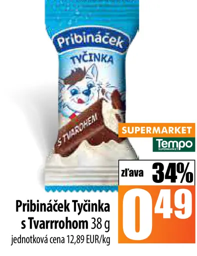 Pribináček tyčinka s tvarohom