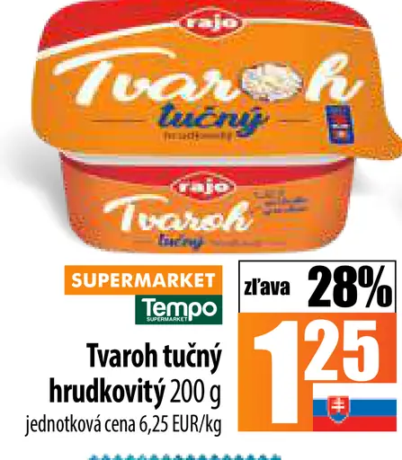 Rajo Tvaroh tučný hrudkovitý