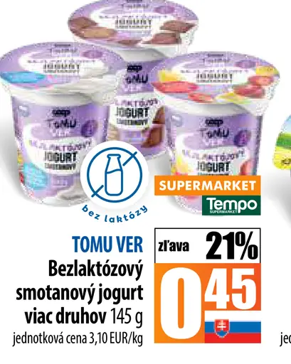 Rajo Bezlaktózový smotanový jogurt viac druhov