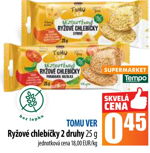 TOMU VER Ryžové chlebíčky