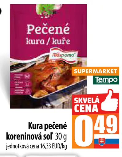 Mäspoma Pečené kura / Kura pečené korenínová soľ