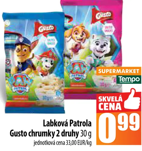 Labková Patrola Gusto chrumky