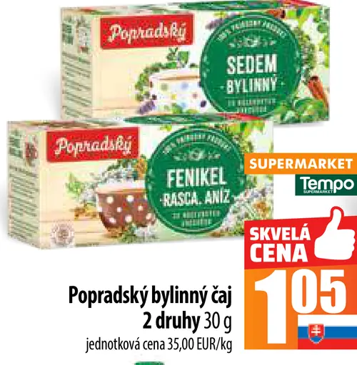 Popradský Bylinný čaj šípky