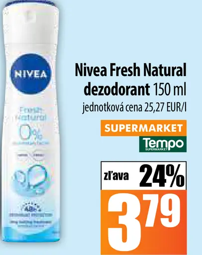 Nivea Fresh Natural deodorant