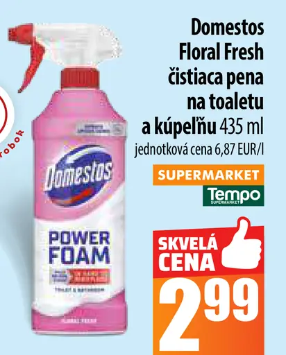 Domestos Floral Fresh čistiaca pena