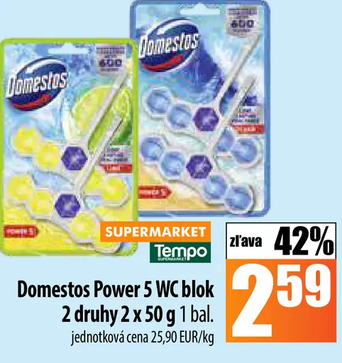 Domestos Power 5 WC blok