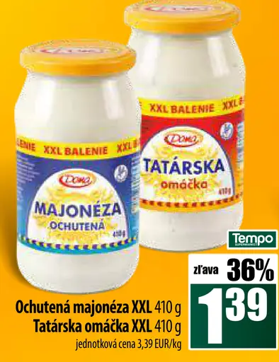 DESTILLA Ochutená majonéza XXL a Tatárska omáčka XXL
