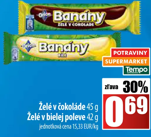 Banány v čokoláde