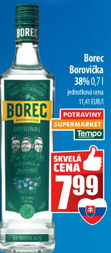 Borec borovička 38 %