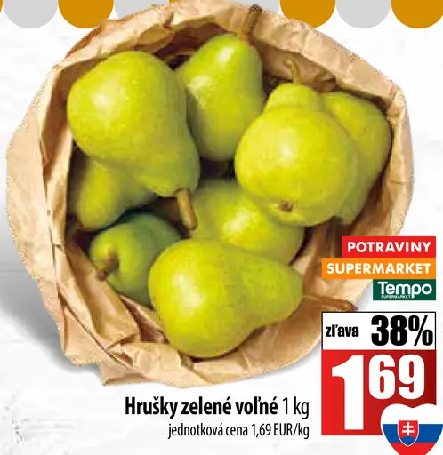 Zelovoc Hrušky zelené voľné