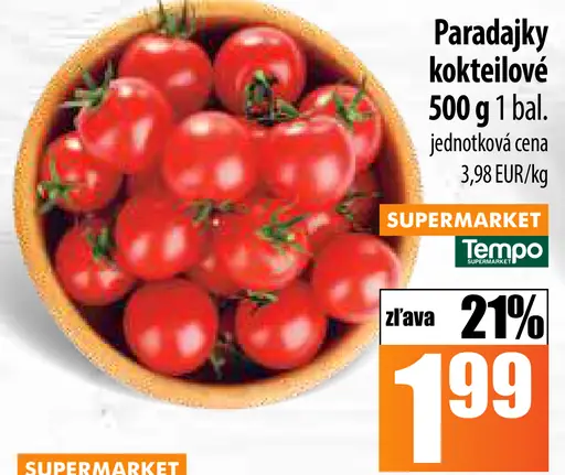 Paradajky kokteilové