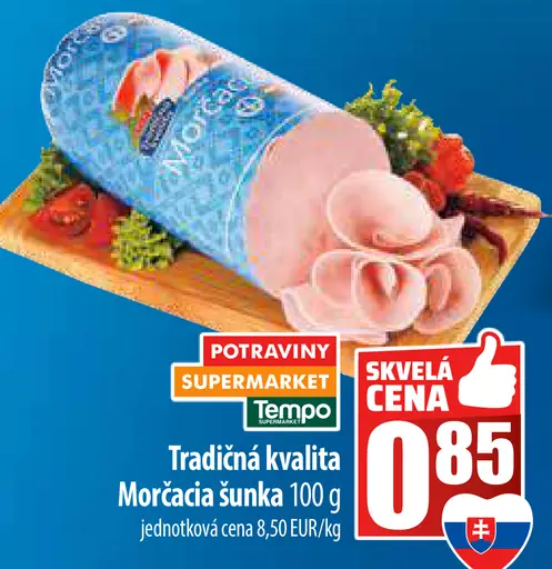 Tempo Tradičná kvalita Morčacia šunka