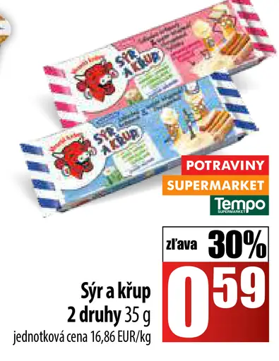 Sýr a krúp 2 druhy