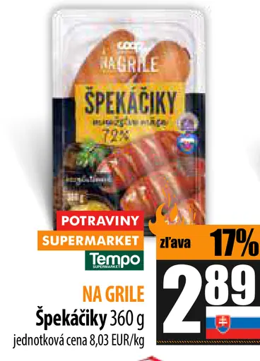 Na grile Špekáčky