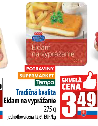 Tradičná kvalita Eidam na vyprážanie