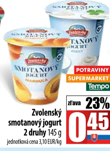 Zvolenský smotanový jogurt
