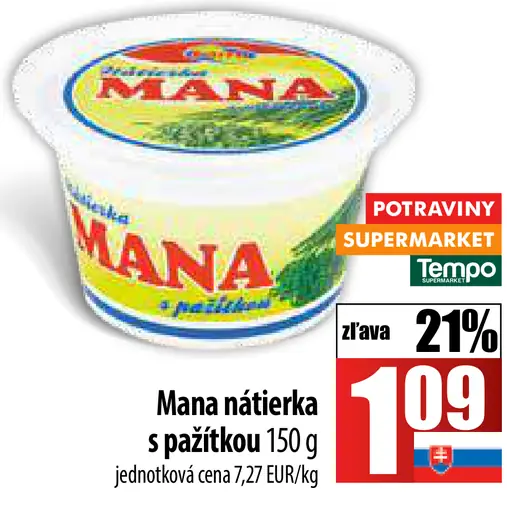 Mana nátierka s pažítkou