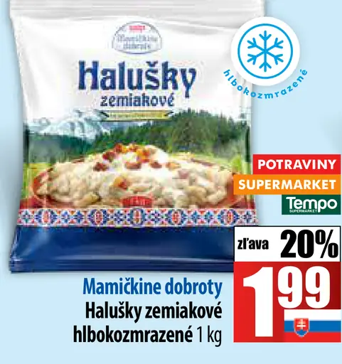 Mamičkine dobroty Halušky zemiakové