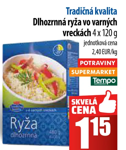 Ryža v varných vreckách