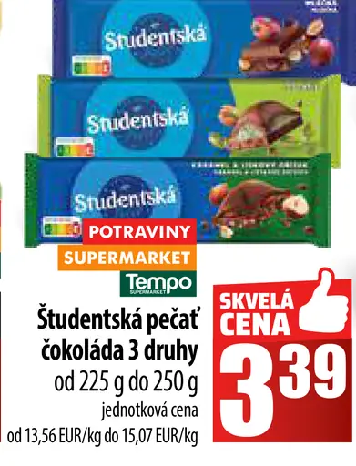 Študentská pečať čokoláda