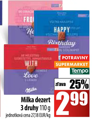 Milka dezert