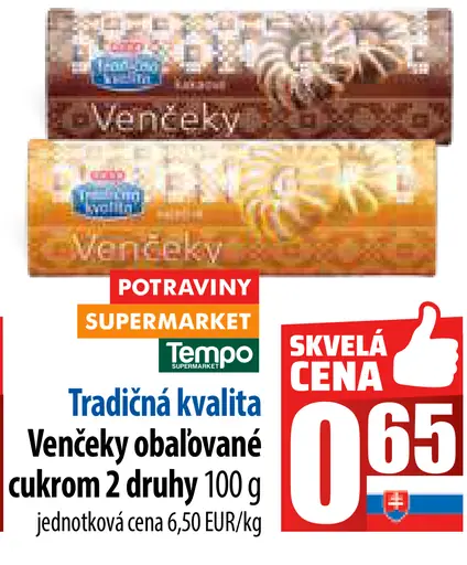Tradičná kvalita Venčeky obalované cukrom