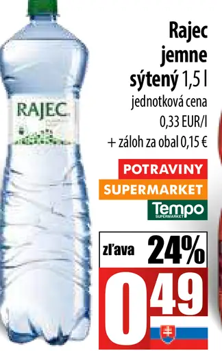 Rajec jemne sýtený