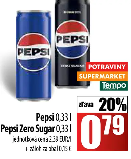Pepsi plechovka