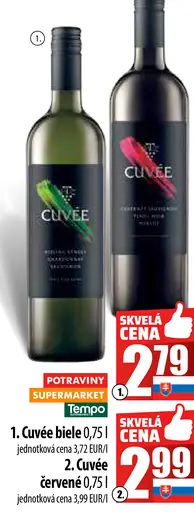 Cuée víno červené