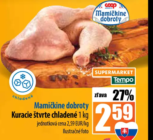 Mamičkiné dobroty Kuracie štvrté chladené