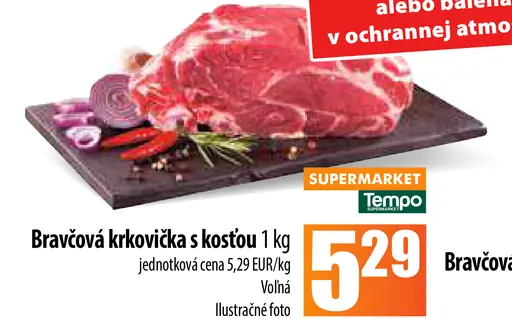 Bravčové krkovička s kosťou