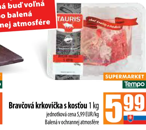 Bravčová krkovička s kosťou