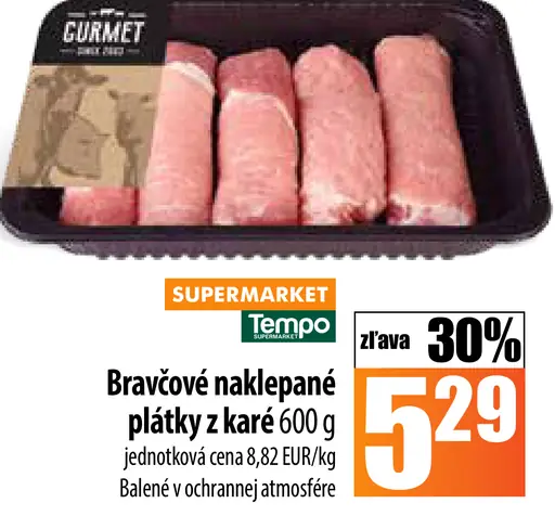 Gurmet Bravčové nahlépané plátky z karé